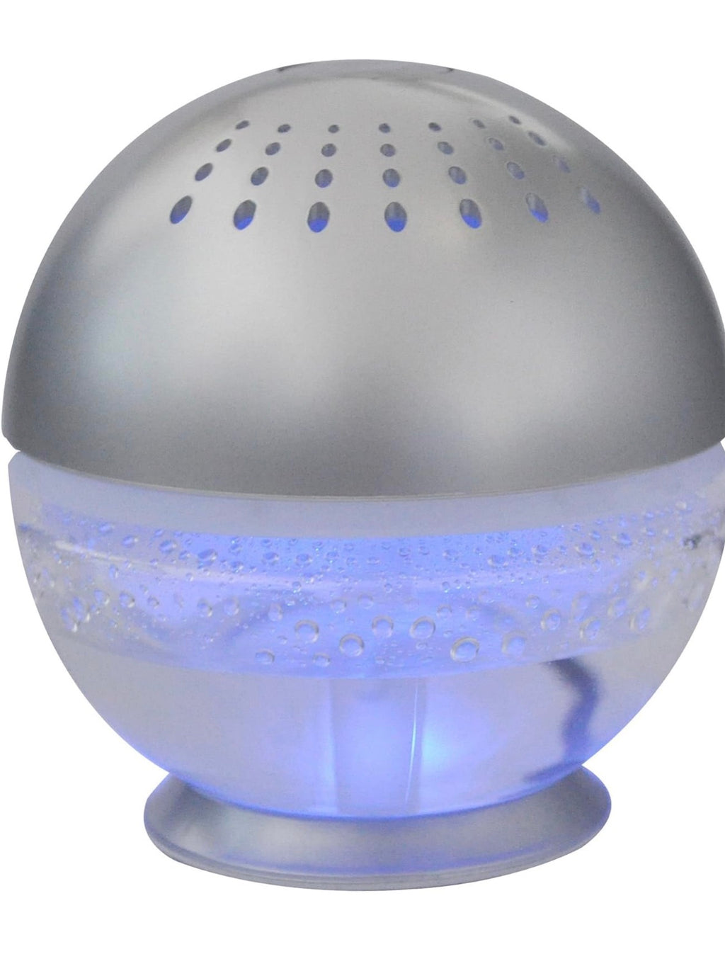 EcoGecko Little Squirt Glowing Water, Air Revitalizer, Air Freshener, Room Aromatizer, Aroma and Essential Oil Diffuser with 10ML Lavender Oil, Silver