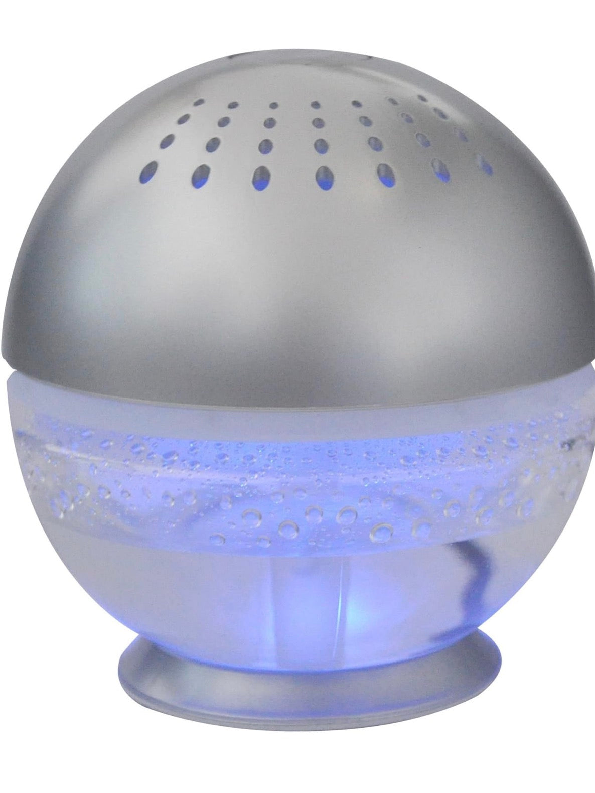 EcoGecko Little Squirt Glowing Water, Air Revitalizer, Air Freshener, Room Aromatizer, Aroma and Essential Oil Diffuser with 10ML Lavender Oil, Silver