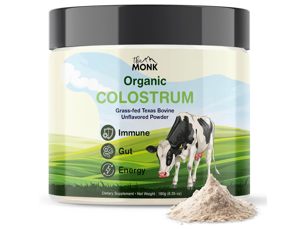 Colostrum Supplement - Grass Fed Texas Bovine Whole Colostrum Powder for Immune, Gut & Wellness - Ultimate Ig Superfood - Unflavored - 100% Pure - 6.35 Oz - 90 Servings (Best Value) - Made in the USA